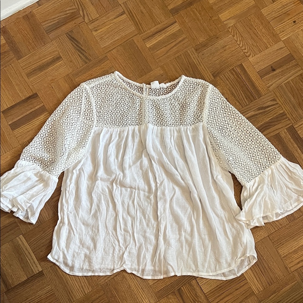 White Lace Women's Top